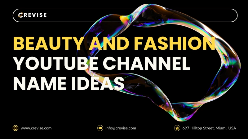 Beauty and Fashion Channel Names