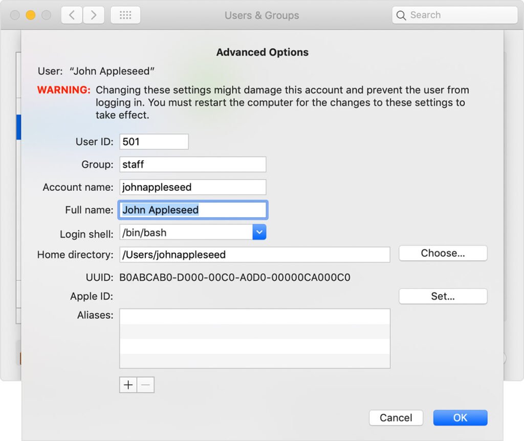 How to Change Username on Mac Login Screen