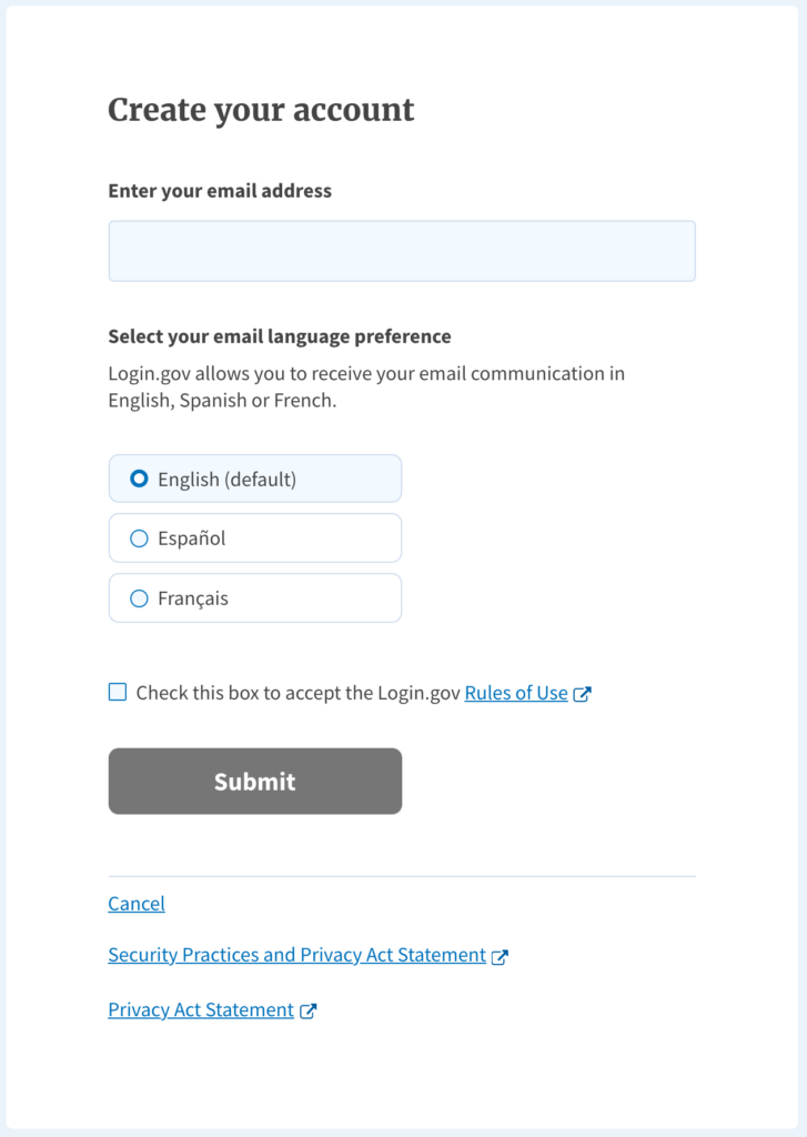 How to Create a Login Gov Account