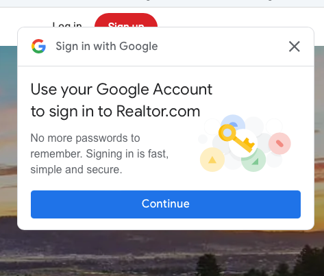 How to Turn off Google Login Popup